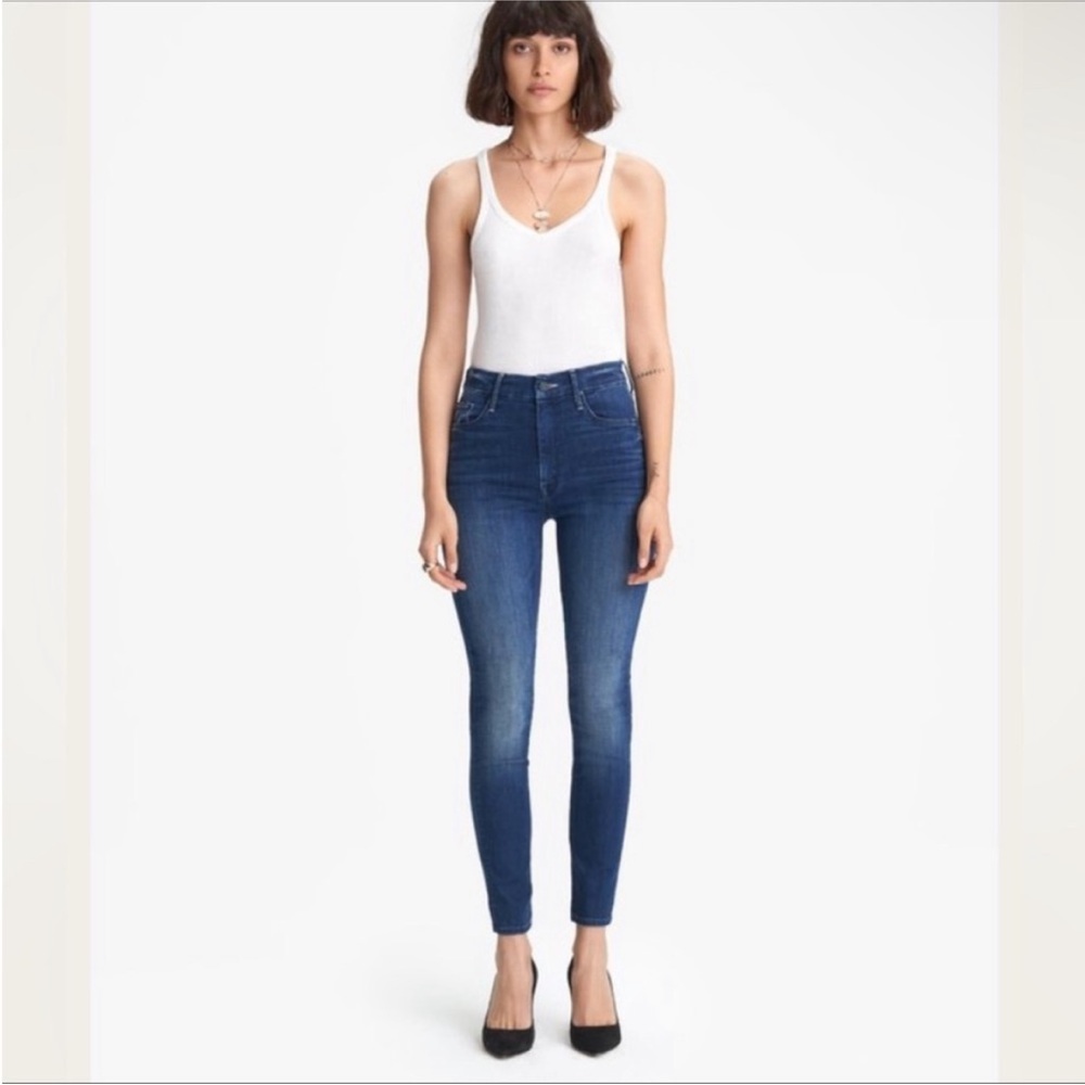 Mother high waisted Looker ankle Jeans